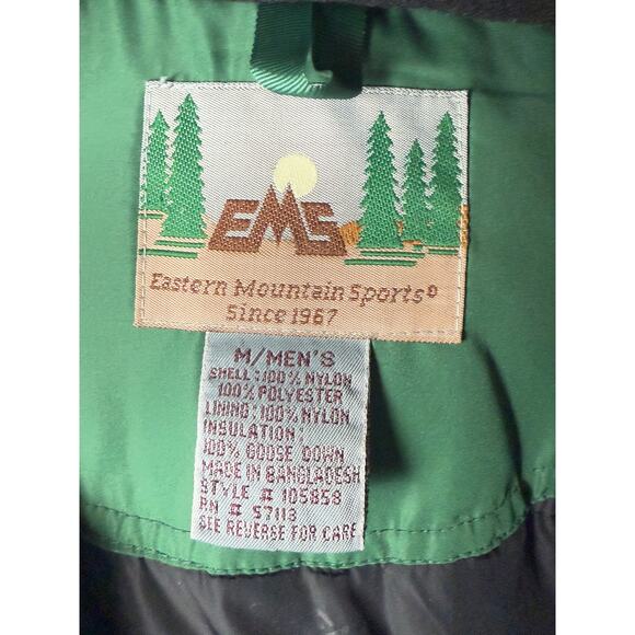 Eastern Mountain Sports Goose Down Snow Jacket Coat Heavyweight Green Men Medium - Picture 5 of 9